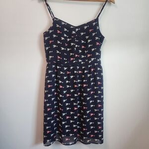 Maison Jules fish print dress sz Med